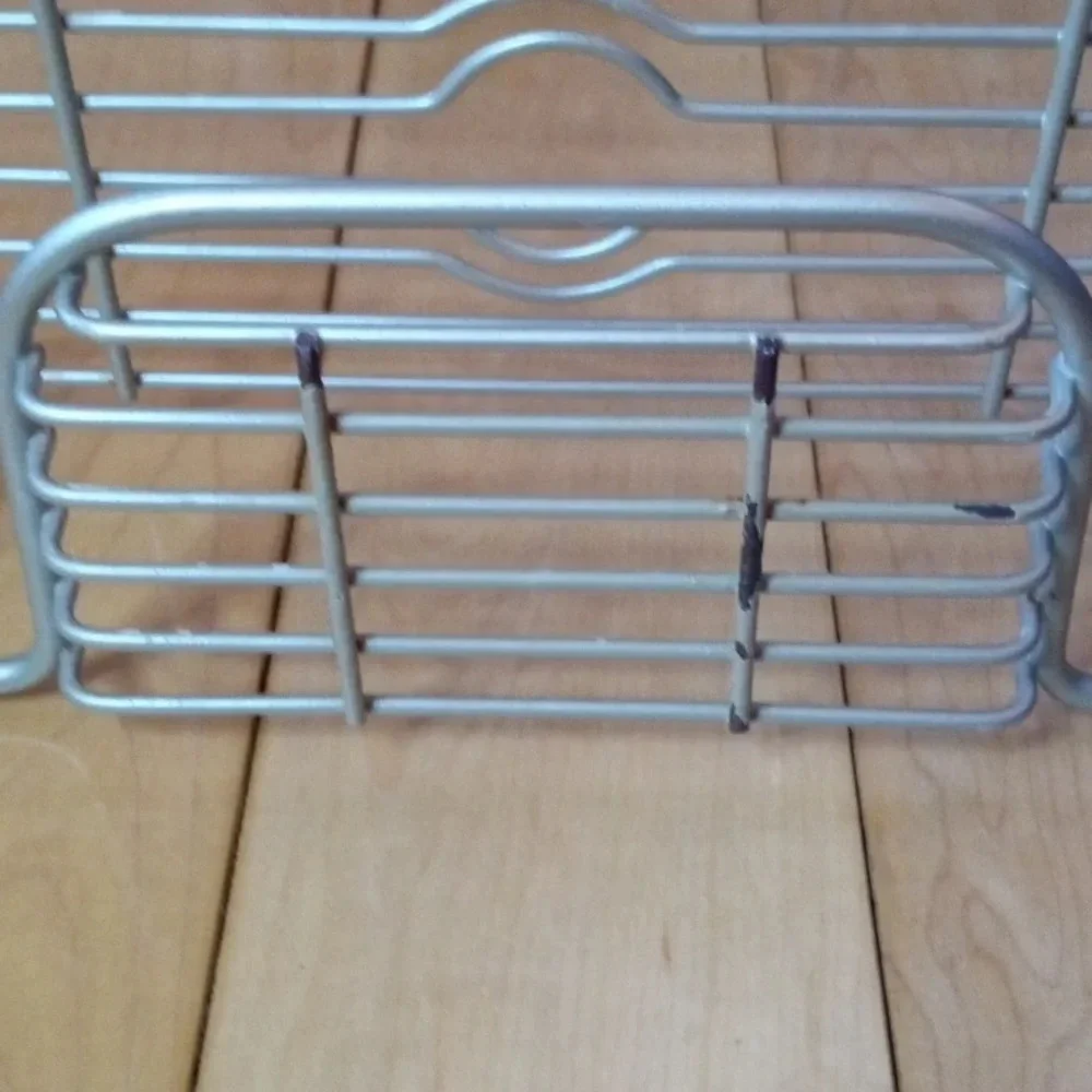 Brushed Nickel bathroom shower caddy